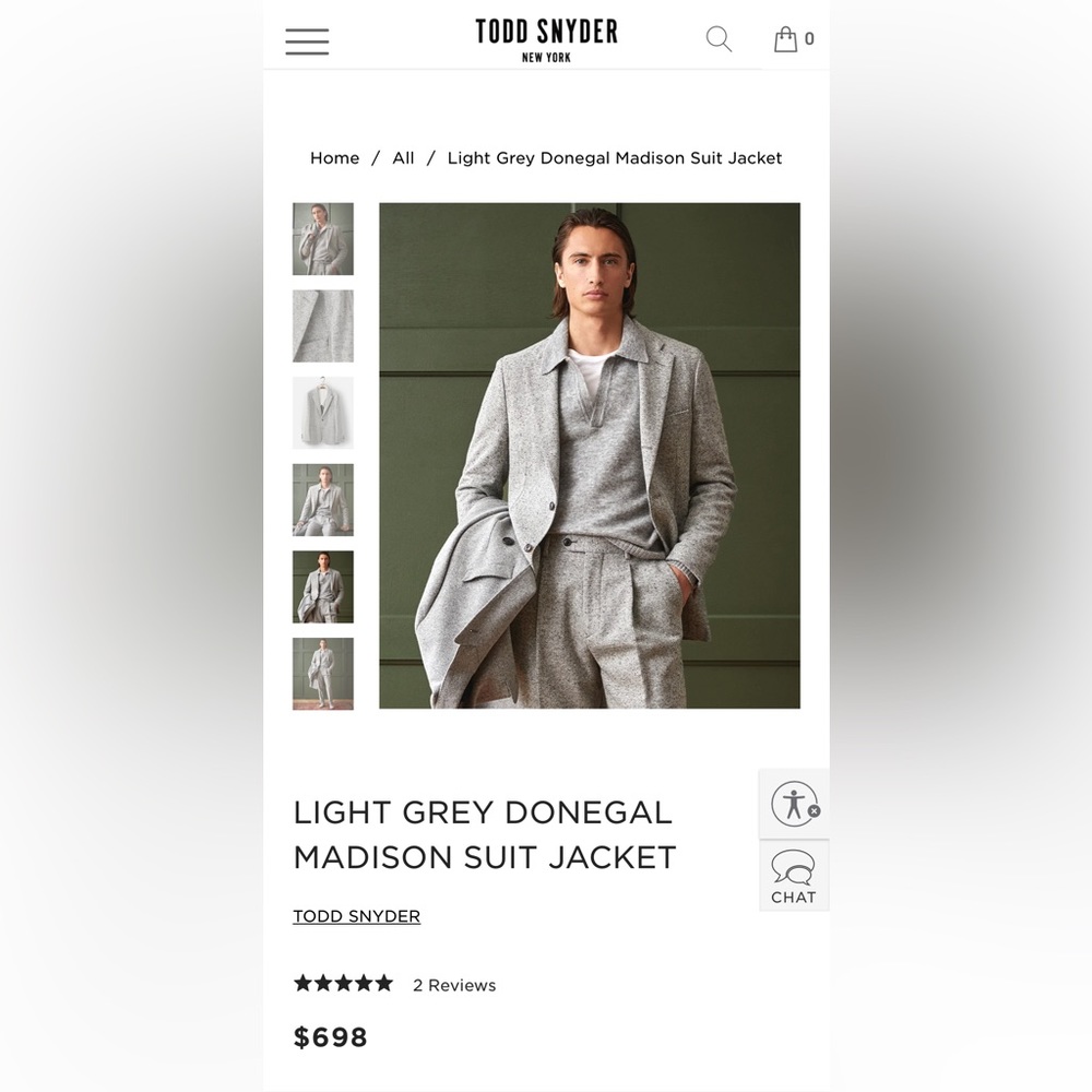 Brand New Todd Snyder Suit Jacket